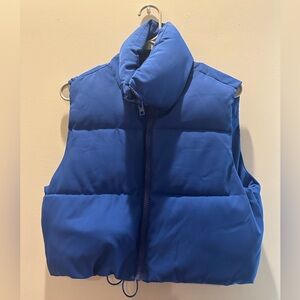Bright Blue Cropped Vest